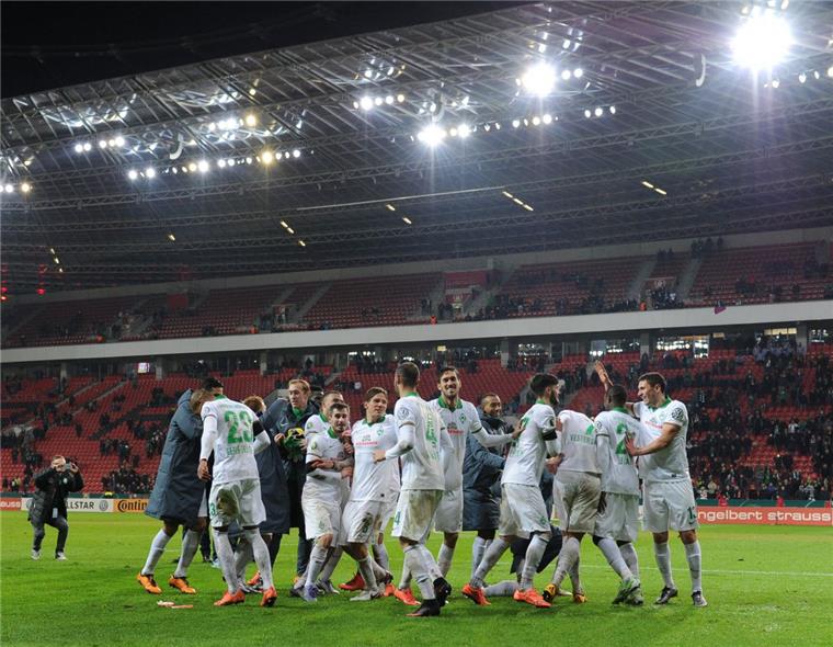 So wie beim 3:1-Sieg im Pokal bei Bayer Leverkusen will Werder Bremen auch am Sonnabend gegen Hoffenheim jubeln.