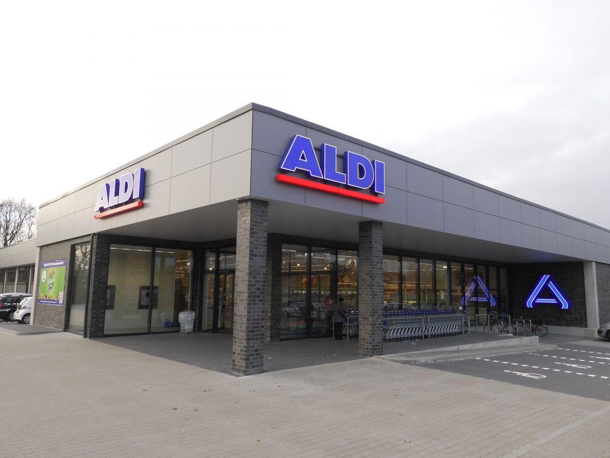 So wird er aussehen, der Neubau an der Stresemannstraße: Der erste Aldi-Markt nach neuem Konzept entstand Ende 2016 in Schiffdorf.