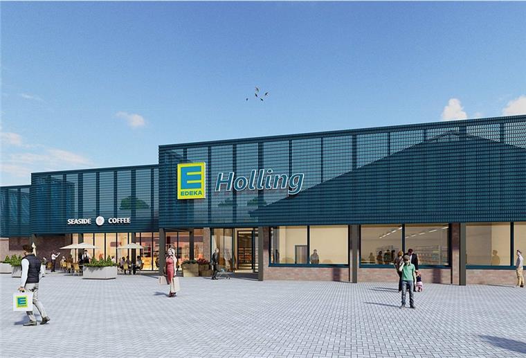 So wird er aussehen, der neue Edeka-Markt von Tobias Holling in Langen. Ende 2022 soll er eröffnen, hofft der Unternehmer.