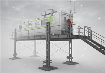 So wird es aussehen, das  Gewächshaus für die Antarktis. Es wird in der Nähe der Neumayer-Station aufgestellt.