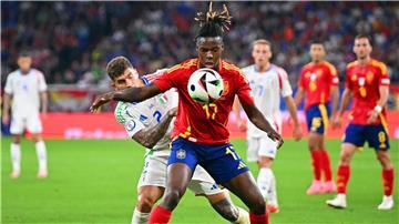 Spaniens Nico Williams (am Ball) ist nur eines von zahlreichen Talenten der „Furia Roja“. 