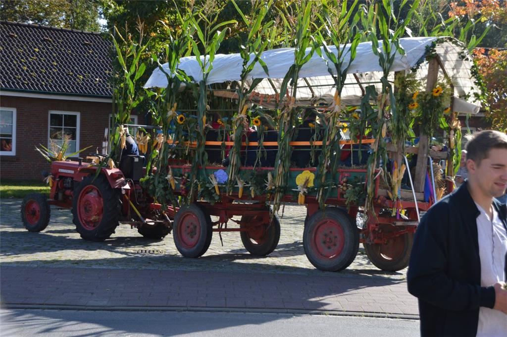 Spieka und Cappel feiern das Erntefest samt Umzug. Foto: Malekaitis