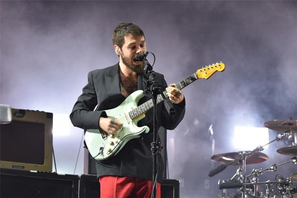 Spielten Sonnabend auf der Green Stage: Biffy Clyro, hier Sänger und Gitarrist Simon Neil.