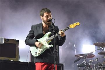 Spielten Sonnabend auf der Green Stage: Biffy Clyro, hier Sänger und Gitarrist Simon Neil.