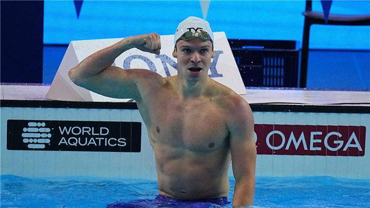 Schwimm-Star Marchand bricht 14 Jahre alten Weltrekord Starke Leistung: Léon Marchand.