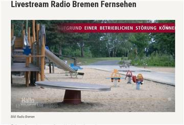 Statt "butenunbinnen" lief im Fernsehprogramm Radio Bremen der NDR.