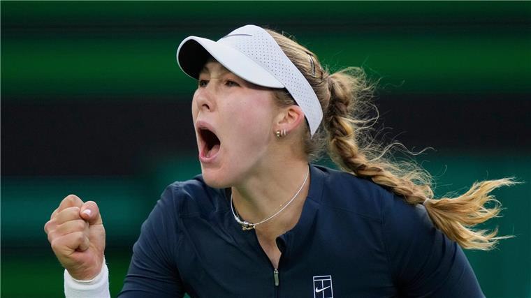 17-Jährige Andrejewa im Indian-Wells-Finale gegen Sabalenka Steht einen Monat nach ihrem Sieg in Dubai erneut im Finale eines Masters: Die erst 17 Jahre alte Mirra Andrejewa.