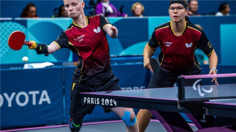 „Jetzt wollen wir Gold“: Tischtennis-Doppel steht im Finale Stephanie Grebe und Juliane Wolf kämpfen um die Goldmedaille.