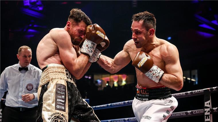 Sturm (r) war von Beginn an der deutlich bessere Boxer.