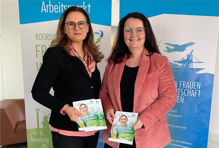 Susanne Herbst (links) und Gaby Koopmann von der Koordinierungsstelle Frauen und Wirtschaft Jade-Weser.