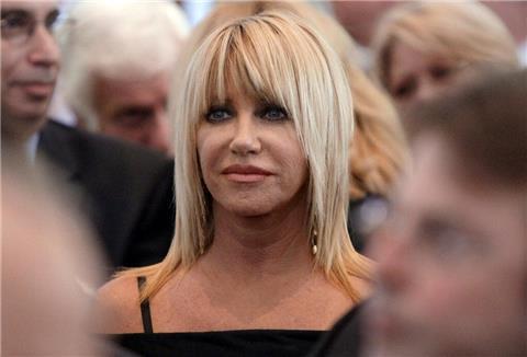 Suzanne Somers im August 2007 in der Church of the Good Shepherd in Beverly Hills, Kalifornien.