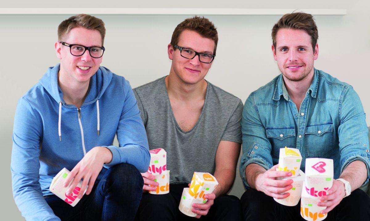 Sven Perten, Felix Leonhardt und Johannes Nass (von links) haben mit Lycka großen Erfolg. 