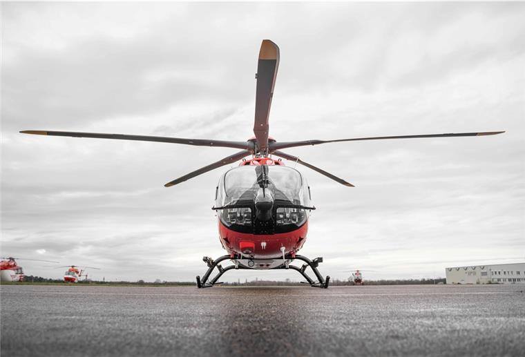 Beverstedt bekommt eine Helikopter-Firma Symbolbild eines gelandeten Hubschraubers.