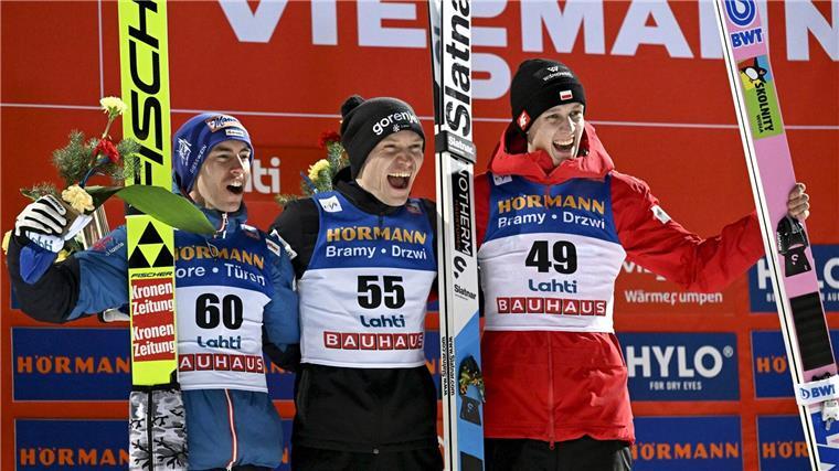 Tagessieger Lanisek in Lahti.