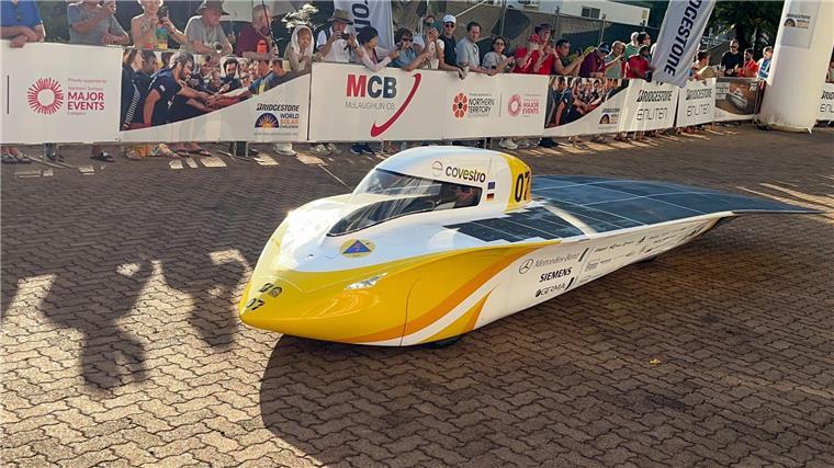 Team Sonnenwagen Aachen startete beim World Solar Challenge in der Pole Position.