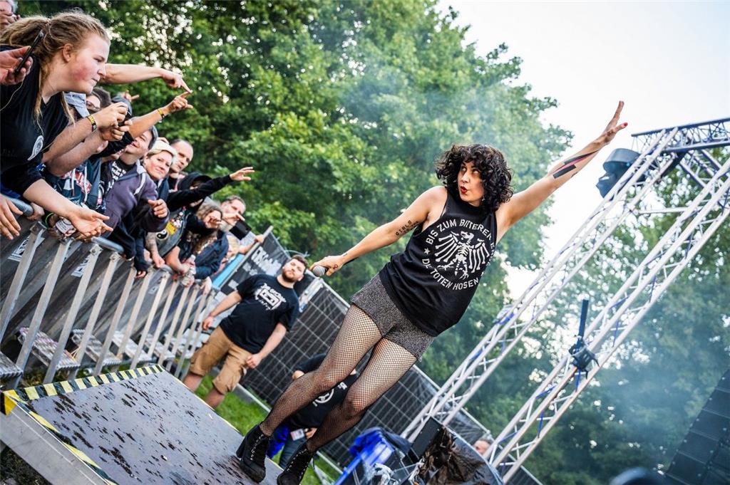 The Baboon Show haben am Samstag das Fonsstock gerockt. Foto: Flüchter