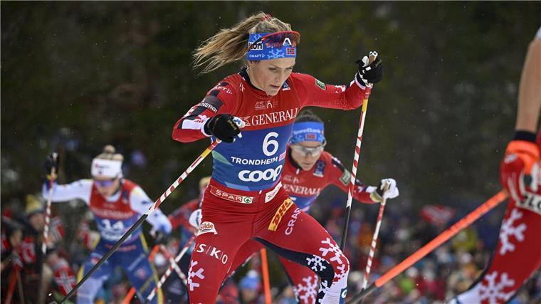 Therese Johaug prägte die Spitzengruppe.