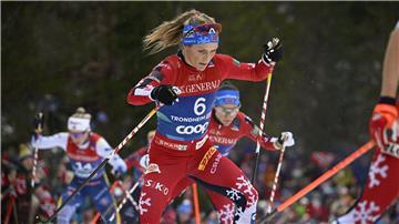 Therese Johaug prägte die Spitzengruppe.