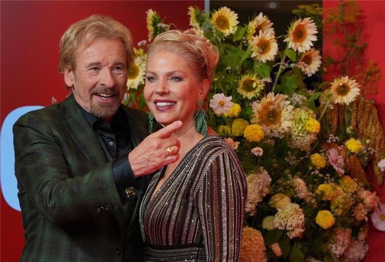 So ordnet sich Gottschalk politisch ein Thomas Gottschalk und Karina Mroß im September in Berlin. (Archivbild)