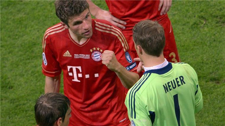 Neuer und Müller haben noch eine Verabredung „dahoam“ Thomas Müller (l) und Manuel Neuer beim Finale dahoam 2012.