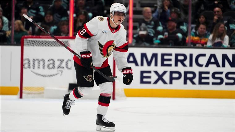 Tim Stützle von den Ottawa Senators verbuchte bei der Niederlage gegen die Tampa Bay Lightning seinen 38. Assist der Saison.