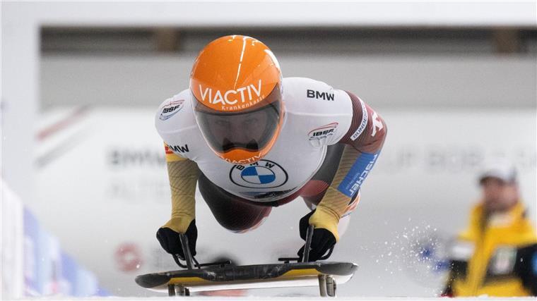 Tina Hermann war Erfolgsgarantin des deutschen Skeleton-Teams.