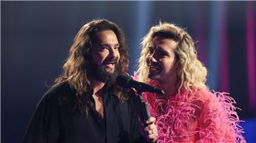 Tom (l) und Bill Kaulitz sind Mitglieder der Band Tokio Hotel.