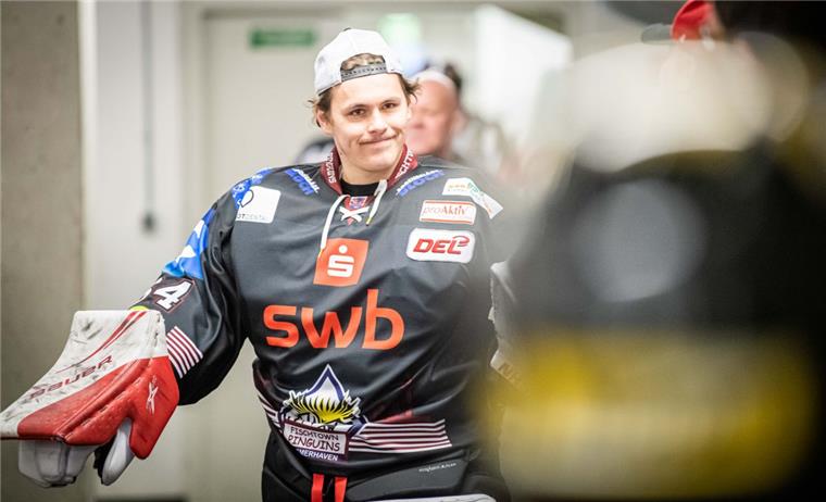Torwart Patrik Cerveny wechselt von den Fischtown Pinguins zu den Eispiraten Crimmitschau. 