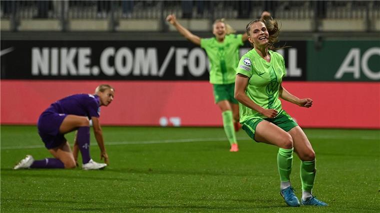 „Stolz auf Tabs“: Nationalspielerin trifft nach Babypause Traf bei ihrem Comeback schon nach wenigen Minuten: Tabea Sellner vom VfL Wolfsburg.