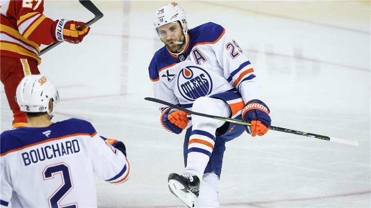 Traf schon nach 20 Sekunden zum 1:0: Leon Draisaitl von den Edmonton Oilers. 