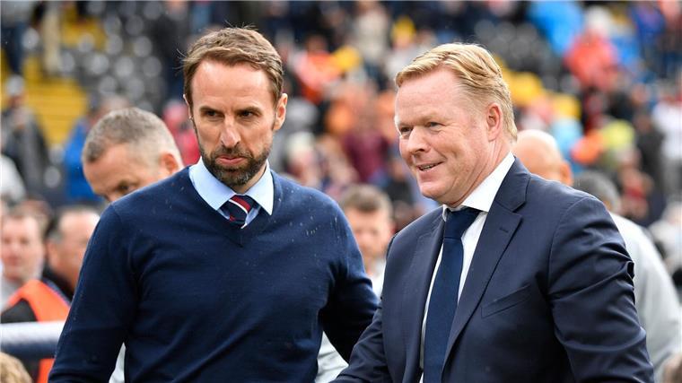 Kracher in Dortmund: Im „Premier-League-Style“ ins Finale? Treffen im EM-Halbfinale aufeinander: Englands Trainer Gareth Southgate (l) und Oranje-Coach Ronald Koeman.