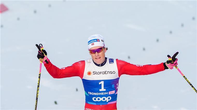Triumph vor der Ziellinie: Johannes Kläbo.