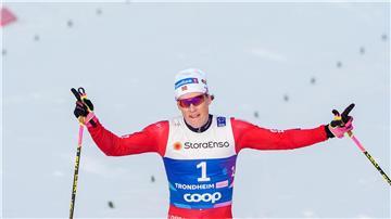 Triumph vor der Ziellinie: Johannes Kläbo.