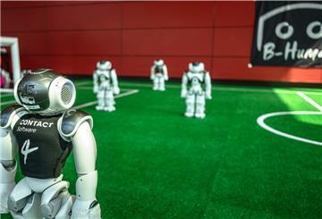 Überzeugte auf ganzer Linie: Der Roboter des Bremer Teams „B-Human“.
