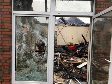 Um kurz nach 3 Uhr brach das Feuer in der Nacht zu Sonntag aus. 