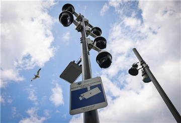Videoüberwachung Polizei Möwe am Himmel
