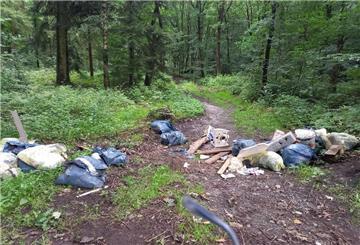 Hausmüll, Keramik und Bauschutt im Flögelner Holz illegal entsorgt