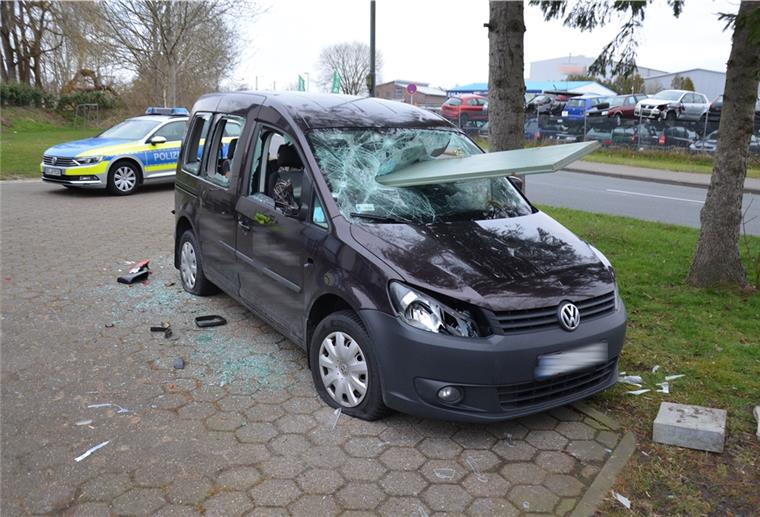 Unbekannte haben in Elsfleth diesen Wagen völlig demoliert. 