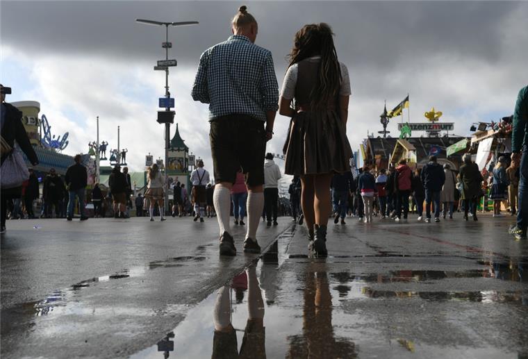 Regen auf dem Oktoberfest