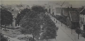 Undatiertes Foto von der Wserstraße an  derEcke Lindenallee.  Foto: Sammlung Heu...
