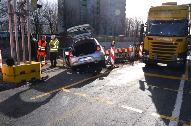 Unfall am Jägerhof in Bremerhaven-Lehe.