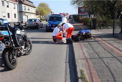 Unfall auf der Langener Landstraße.