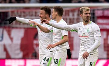 Unter Druck: Die Werder-Profis wollen gegen Hertha unbedingt einen Sieg einfahren


