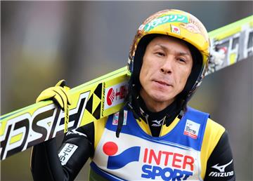 Unverwüstlich: Skisprung-Opa Noriaki Kasai bestreitet seinen 500. Weltcup. Foto Kamann/dpa