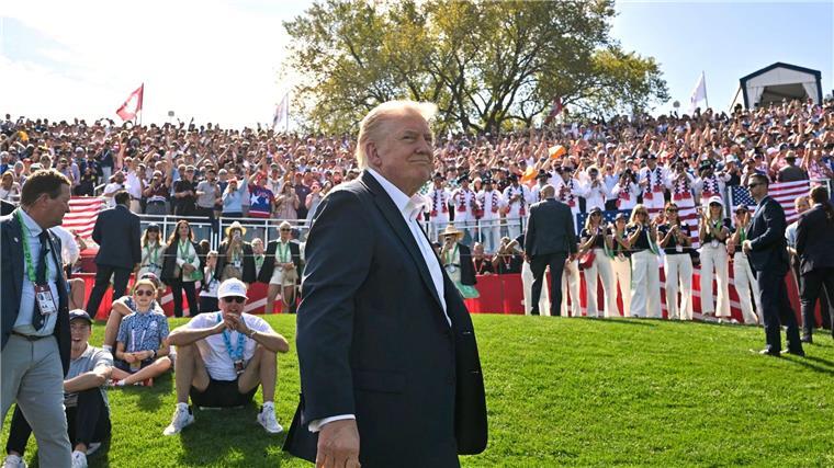 US-Präsident Donald Trump sah zum Auftakt des Ryder Cups überraschend starke Europäer.