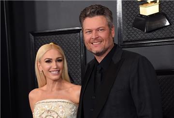 US-Sängerin Gwen Stefani und Blake Shelton bei der 62. Grammy-Verleihung im Januar 2020 in Los Angeles.