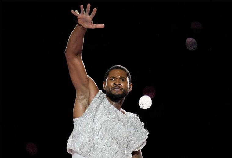 Medien: Usher hat in Las Vegas geheiratet Usher hatte in der Halbzeitpause des Super Bowls einen großen Auftritt.