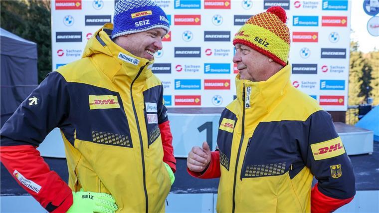 Vater und Sohn: Norbert (r.) und Felix Loch feierten viele Erfolge zusammen.