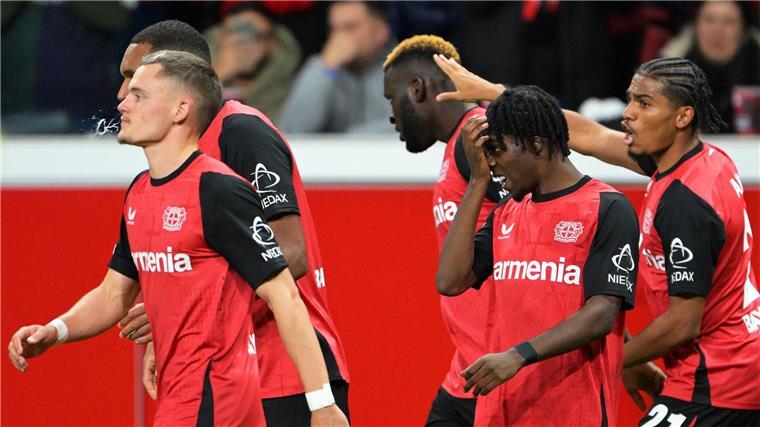 Victor Boniface erzielte das 1:0 für Bayer Leverkusen