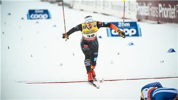 Victoria Carl wird Dritte in Falun
